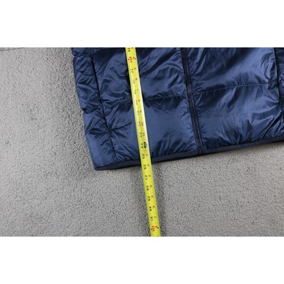 New Uniqlo Puffer Vest Mens Large Blue Quilted Ultra Light Down Packable - Picture 7 of 7